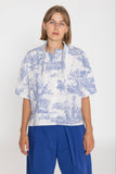 No92 Schluppenbluse Scherrer mit T-Ärmel Unisex