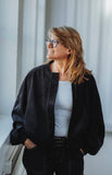 No93 Bomberjacke Brunner mit Raglan unisex