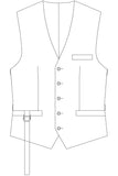No86 Weste Weyers mit Bänder Unisex
